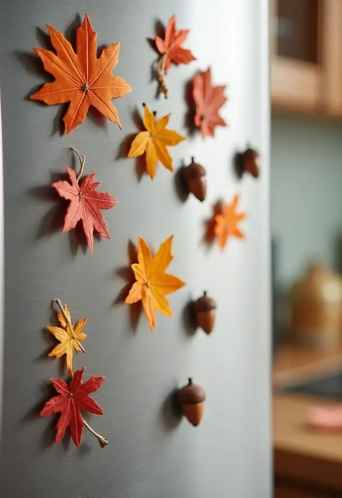 30+ Autumn Craft Ideas For Adults That Make Cozy Seasonal Decor 129 30+ Autumn Craft Ideas For Adults That Make Cozy Seasonal Decor - 23. Fall-Themed Refrigerator Magnets