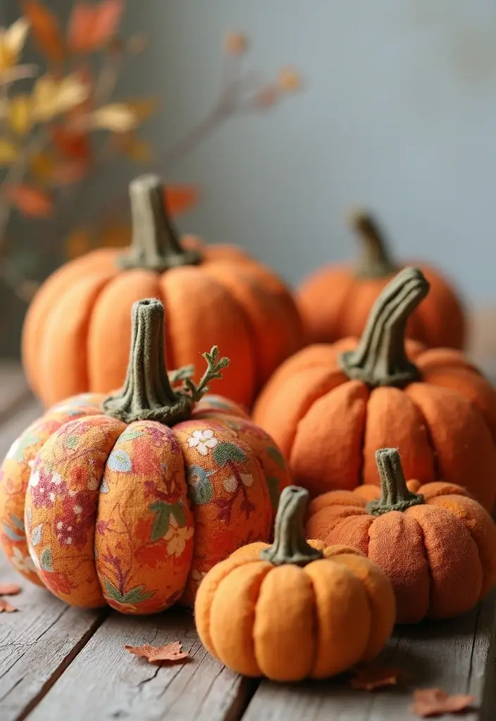 30+ Autumn Craft Ideas For Adults That Make Cozy Seasonal Decor 136 30+ Autumn Craft Ideas For Adults That Make Cozy Seasonal Decor - 24. DIY Fabric Pumpkins