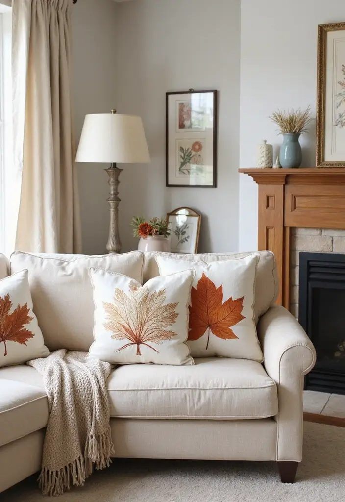 30+ Autumn Craft Ideas For Adults That Make Cozy Seasonal Decor 141 30+ Autumn Craft Ideas For Adults That Make Cozy Seasonal Decor - 25. Seasonal Throw Pillows