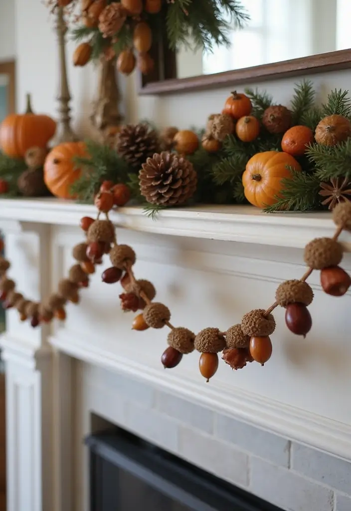 30+ Autumn Craft Ideas For Adults That Make Cozy Seasonal Decor 18 30+ Autumn Craft Ideas For Adults That Make Cozy Seasonal Decor - 4. Acorn and Pinecone Garlands