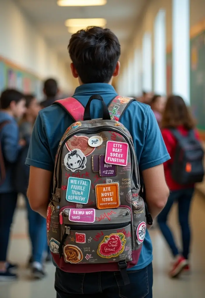 30+ Backpack Decoration Ideas That Make School Bags Cute and Unique - 21. Sassy Patches