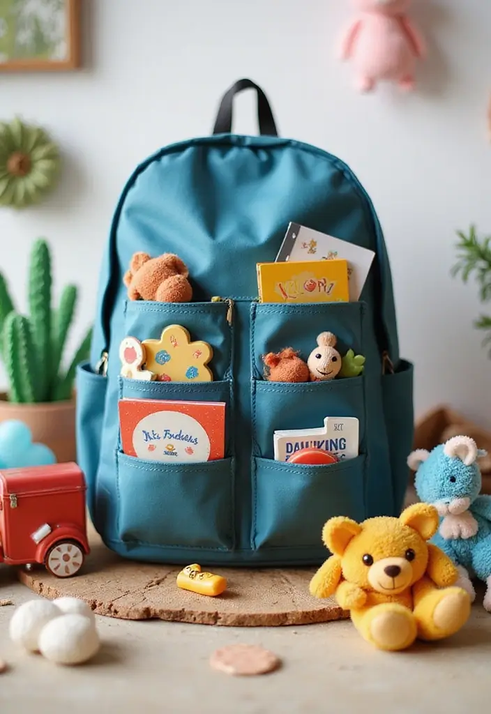 30+ Backpack Decoration Ideas That Make School Bags Cute and Unique - 24. Fun Interactive Pockets