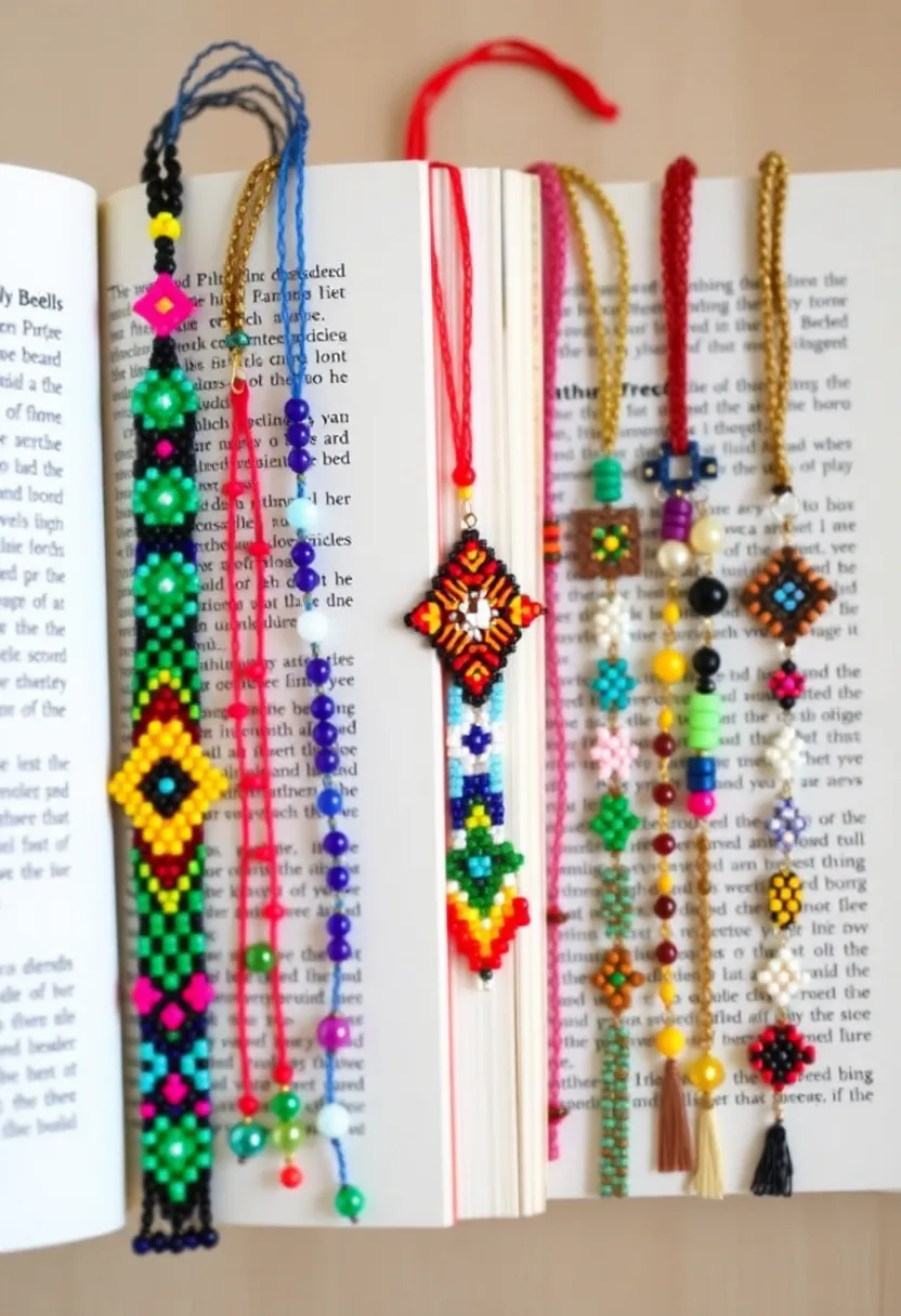 30+ Bead Craft Ideas That Turn Tiny Beads Into Stunning Art - 17. Beaded Bookmarks