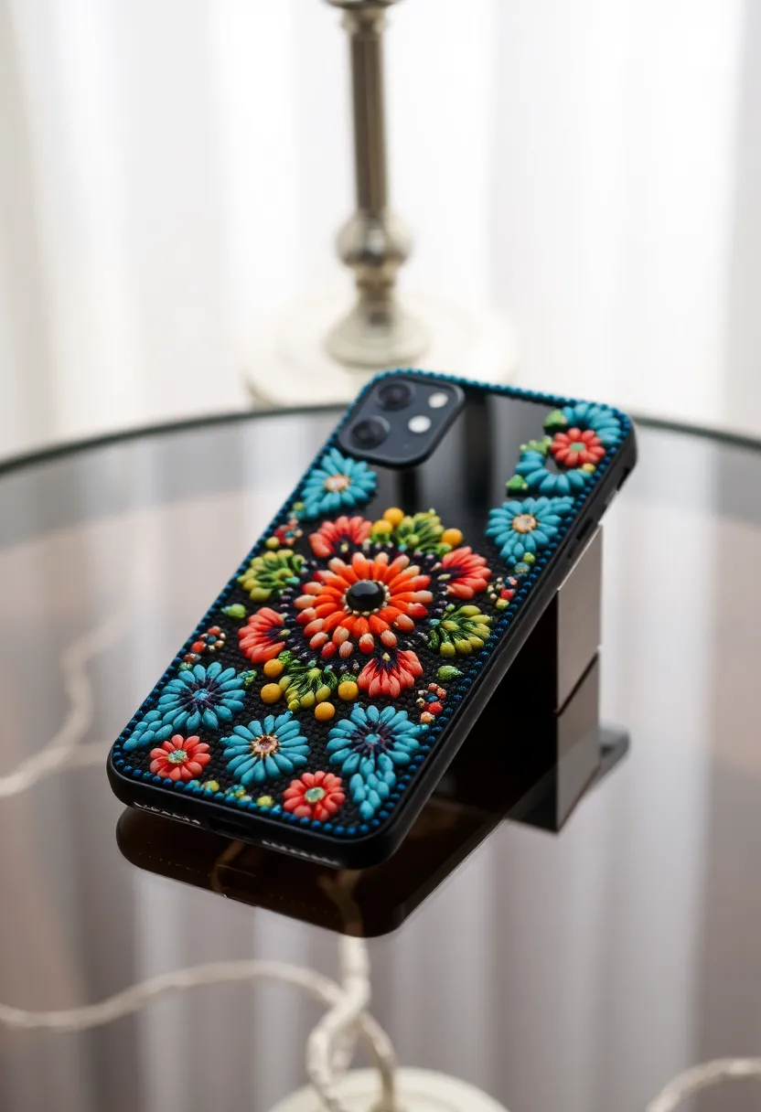 30+ Bead Craft Ideas That Turn Tiny Beads Into Stunning Art - 19. Beaded Phone Cases