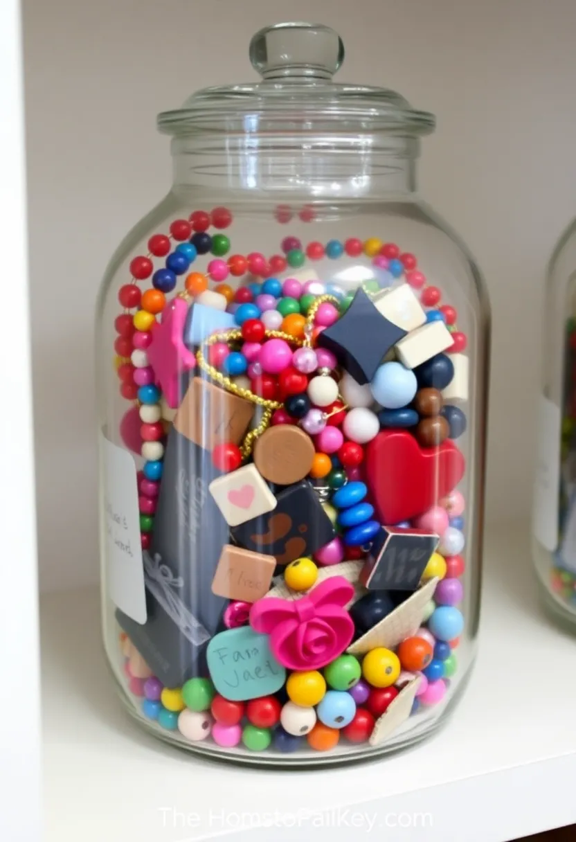 30+ Bead Craft Ideas That Turn Tiny Beads Into Stunning Art - 29. Beaded Memory Jars