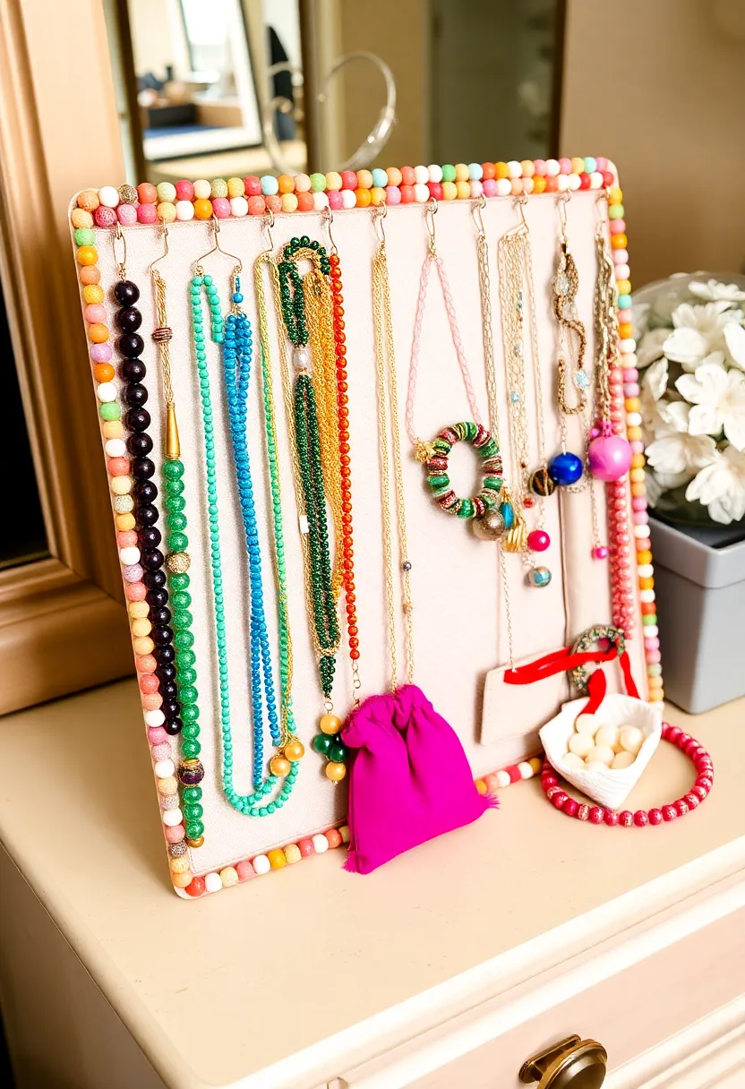 30+ Bead Craft Ideas That Turn Tiny Beads Into Stunning Art - 6. Beaded Jewelry Organizers