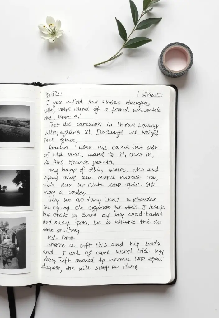 30+ Black and White Journal Ideas That Make Writing Stylish and Chic - 15. Family and Friends Memories