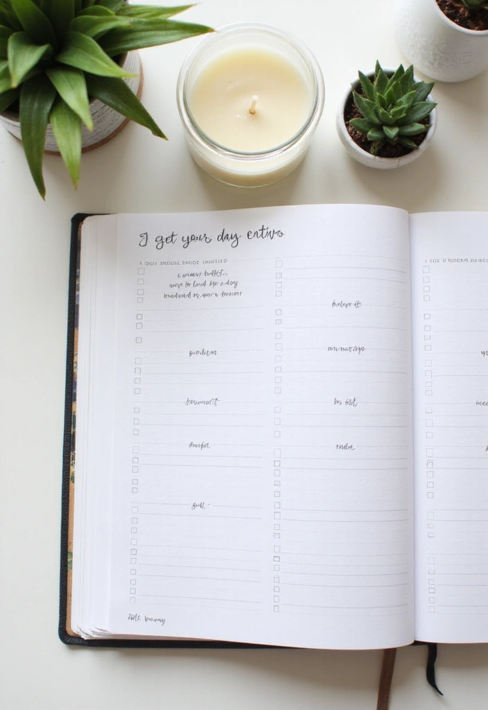 30+ Black and White Journal Ideas That Make Writing Stylish and Chic - 6. Daily Gratitude Sections