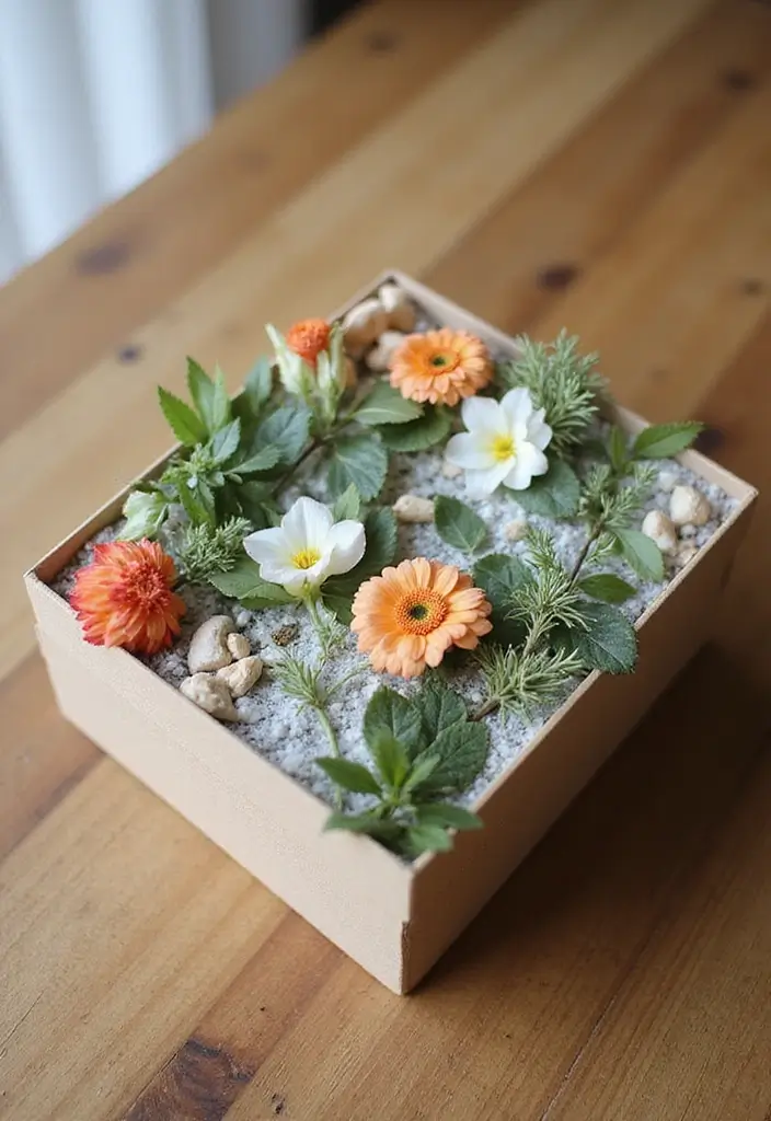 30+ Box Decoration Ideas That Make Storage Stylish and Personalized - 14. Box with Nature Prints