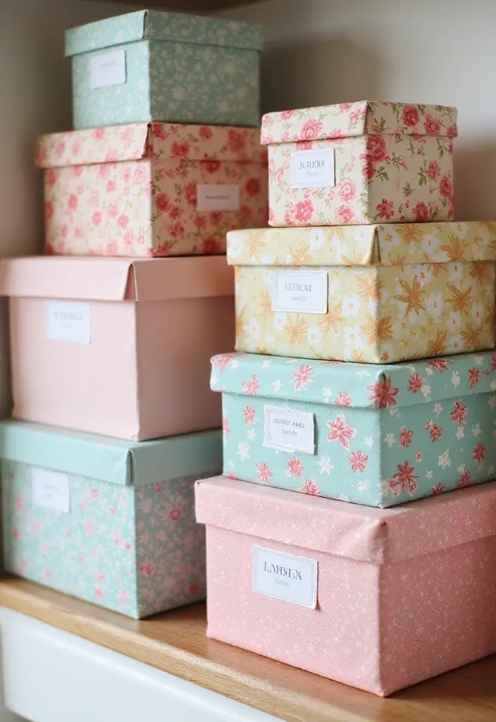 30+ Box Decoration Ideas That Make Storage Stylish and Personalized - 19. DIY Fabric Boxes