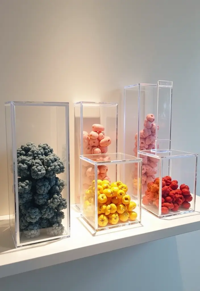 30+ Box Decoration Ideas That Make Storage Stylish and Personalized - 22. Transparent Acrylic Boxes