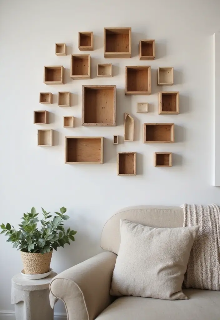 30+ Box Decoration Ideas That Make Storage Stylish and Personalized - 23. Boxed Wall Art
