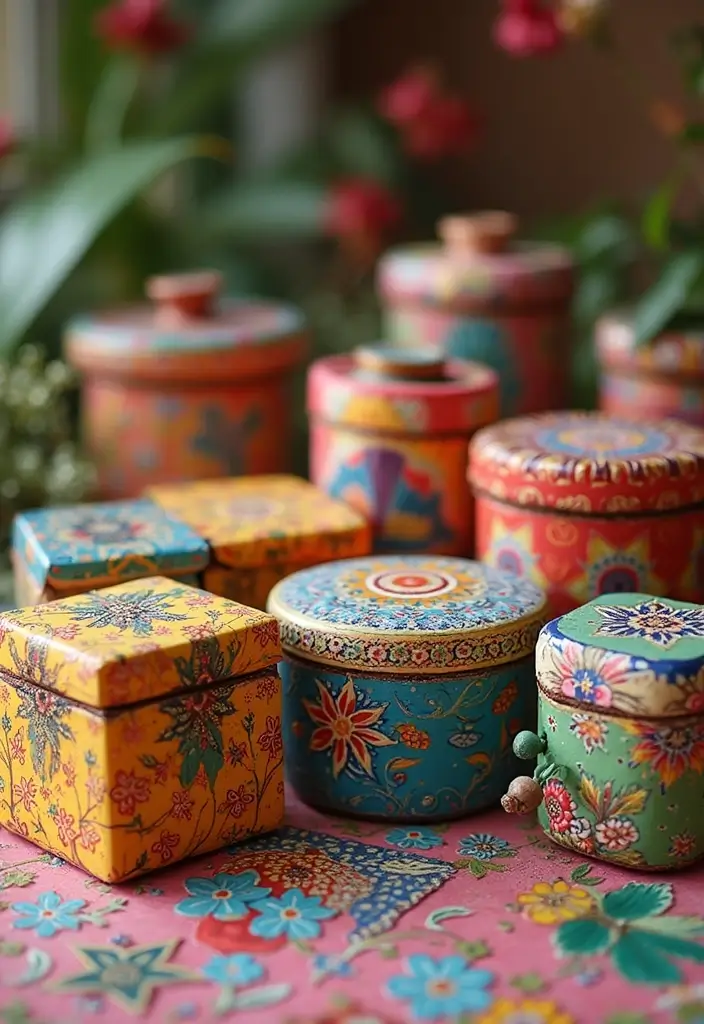 30+ Box Decoration Ideas That Make Storage Stylish and Personalized - 24. Decorative Paper Mache Boxes