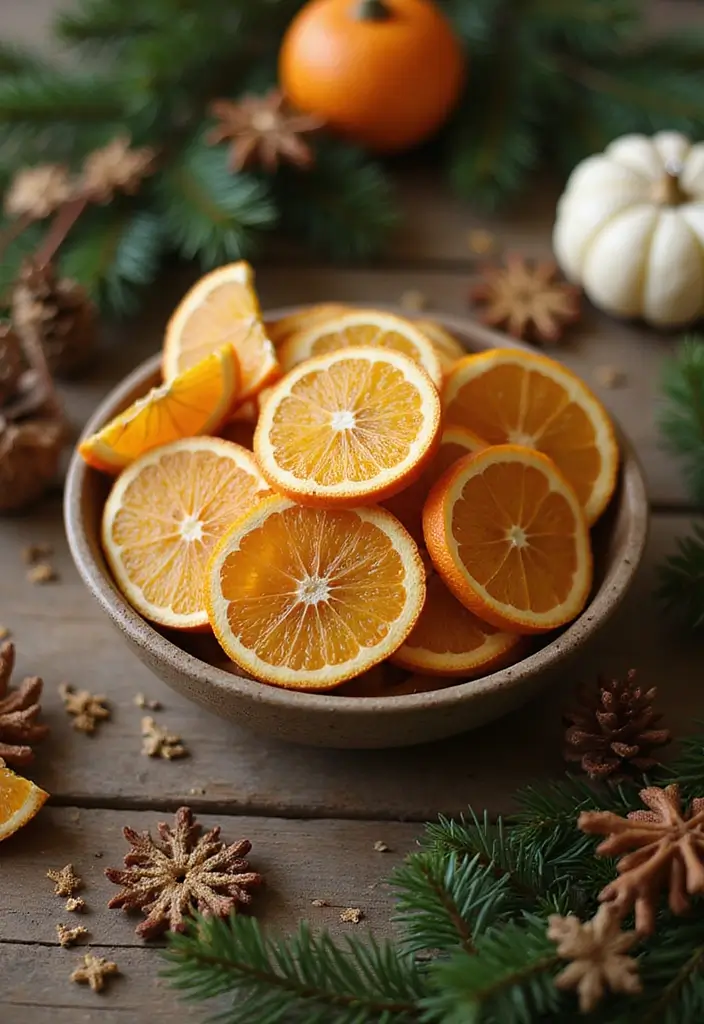 30+ Christmas Craft Ideas That Bring Holiday Cheer to Your Home - 10. Dried Orange Slice Decorations