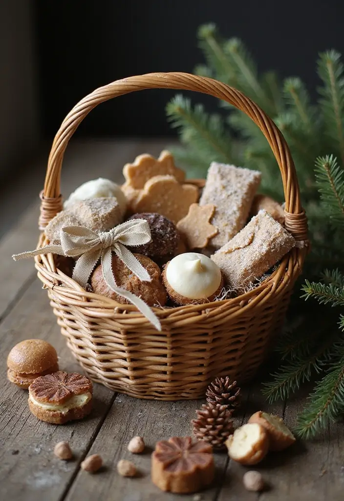 30+ Christmas Craft Ideas That Bring Holiday Cheer to Your Home - 22. DIY Natural Gift Baskets