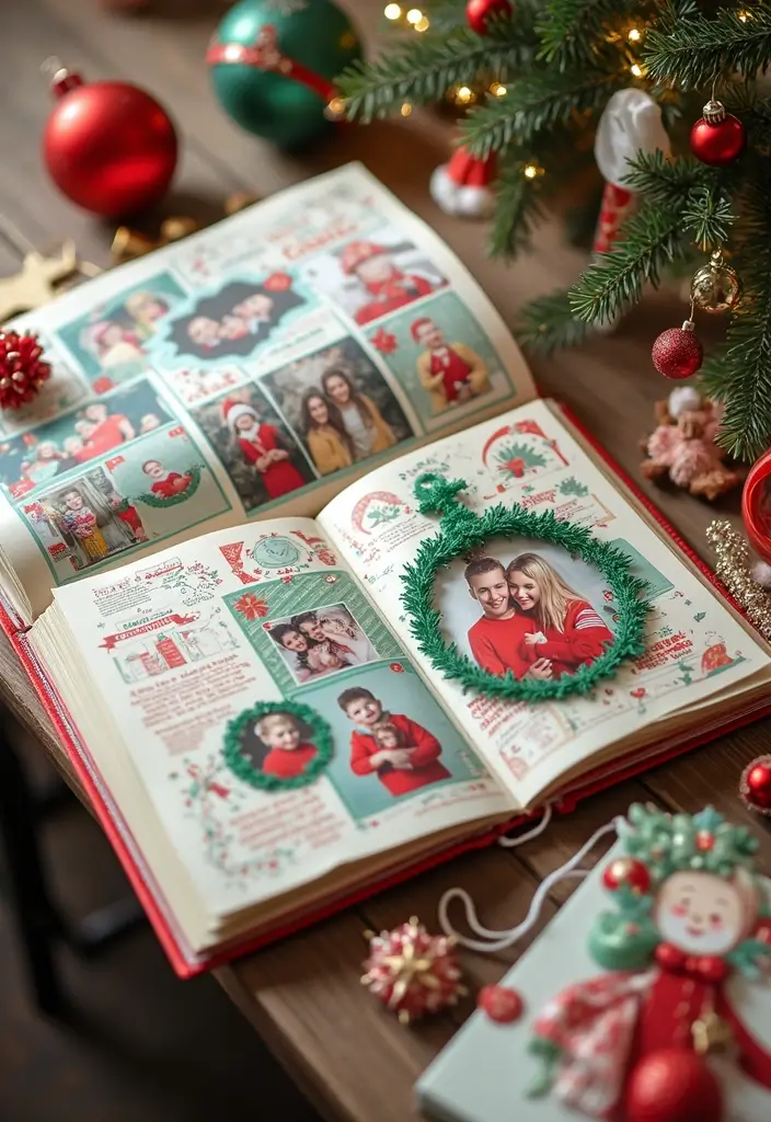 30+ Christmas Craft Ideas That Bring Holiday Cheer to Your Home - 28. Holiday Scrapbooking