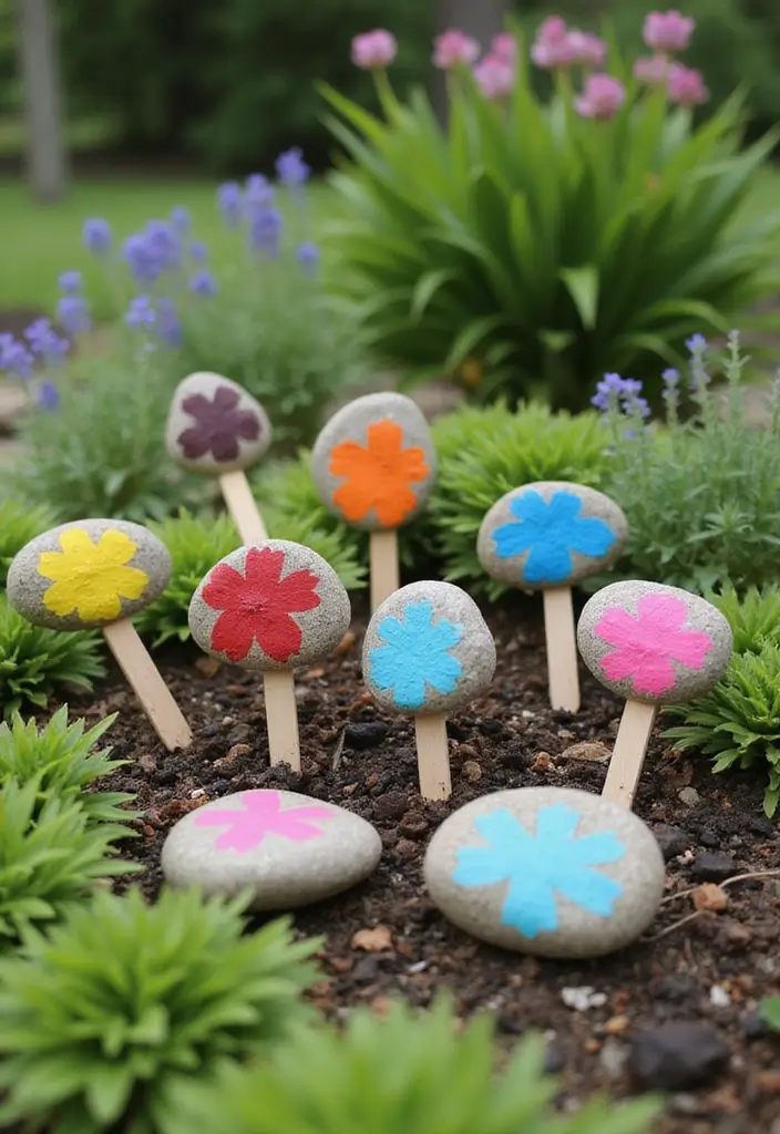 30+ Craft Ideas Summer That Keep Kids and Adults Entertained - 13. DIY Garden Markers