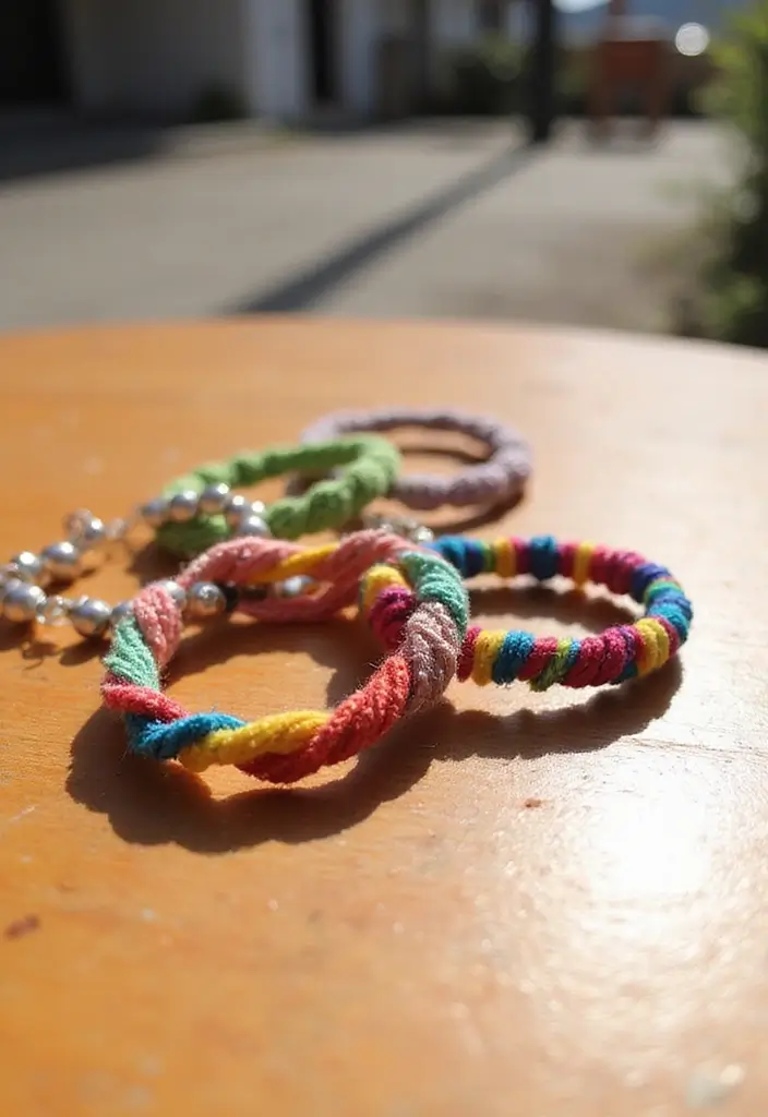 30+ Craft Ideas Summer That Keep Kids and Adults Entertained - 21. DIY Friendship Bracelets