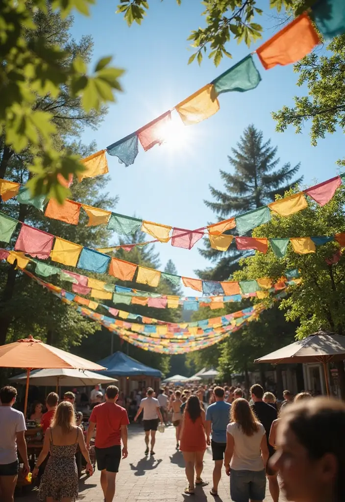 30+ Craft Ideas Summer That Keep Kids and Adults Entertained - 25. DIY Colorful Banners