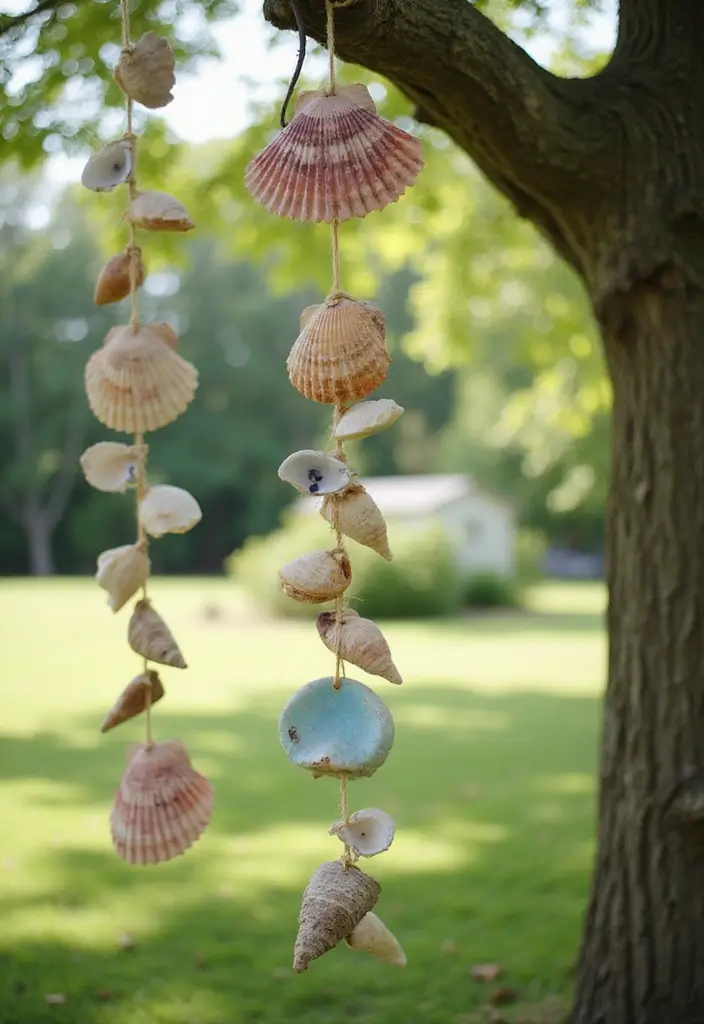 30+ Craft Ideas Summer That Keep Kids and Adults Entertained - 3. DIY Wind Chimes