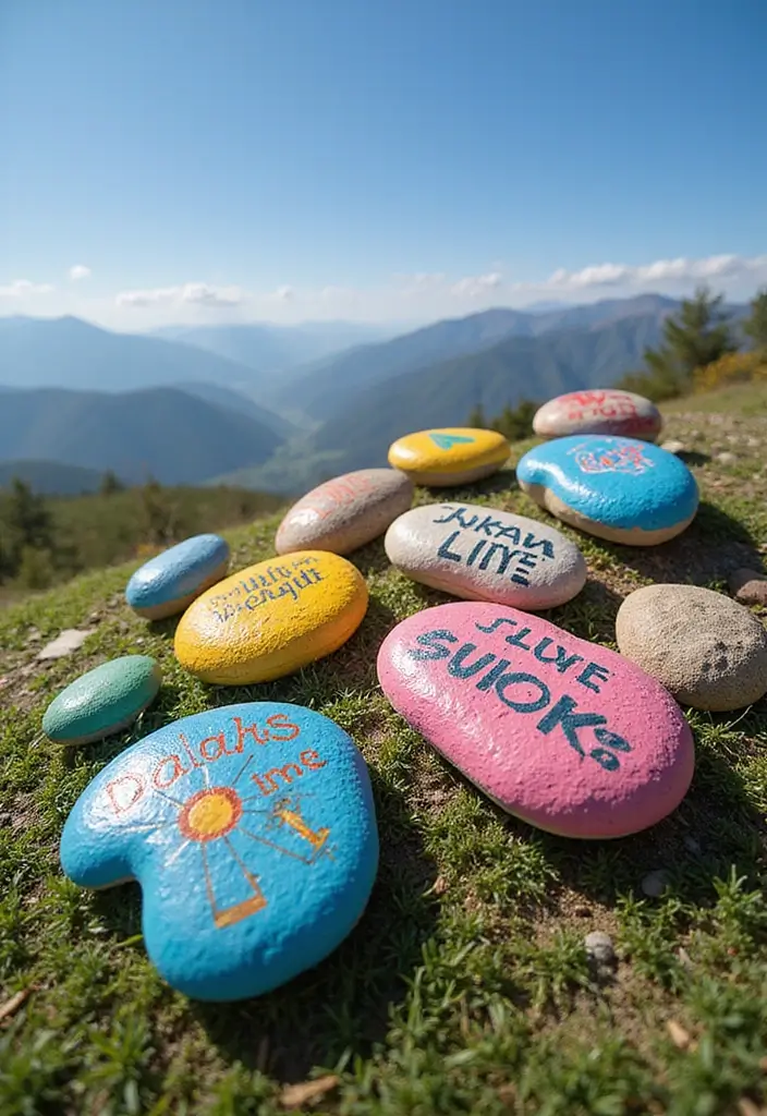30+ Craft Ideas Summer That Keep Kids and Adults Entertained - 6. Painted Rock Art