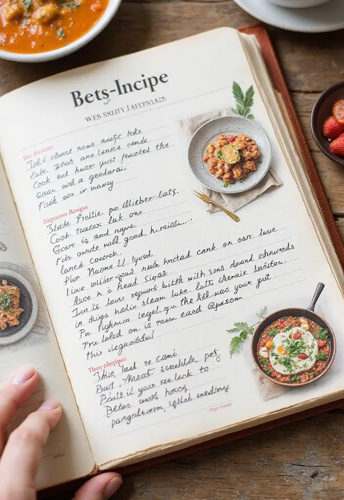 30+ Cute Journal Ideas That Are Fun, Creative, and Aesthetic - 13. Recipe Journal