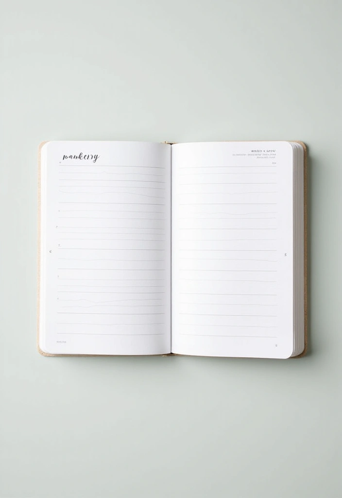 30+ Cute Journal Ideas That Are Fun, Creative, and Aesthetic - 2. Minimalist Aesthetic