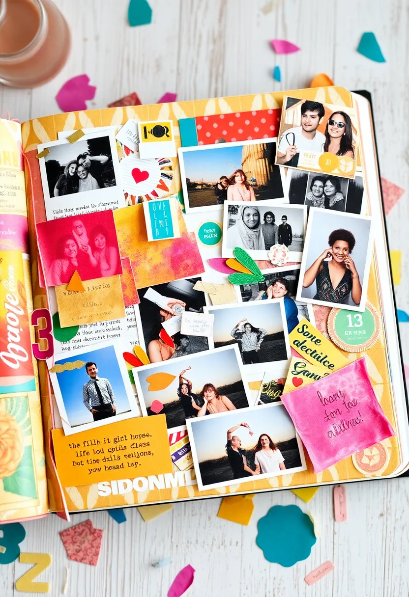 30+ Cute Journal Ideas That Are Fun, Creative, and Aesthetic - 3. Scrapbook Style