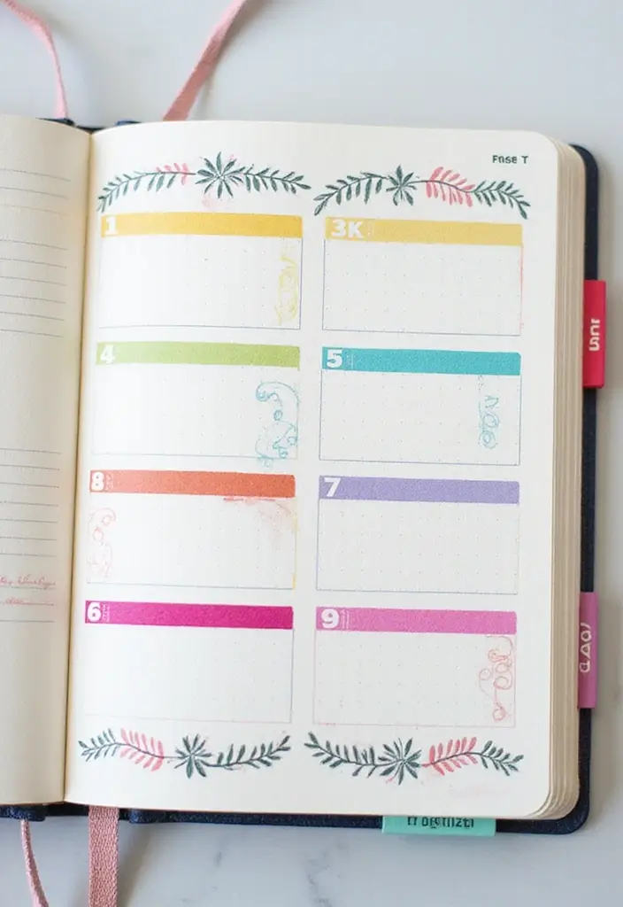 30+ Cute Journal Ideas That Are Fun, Creative, and Aesthetic - 7. Color-Coded Sections
