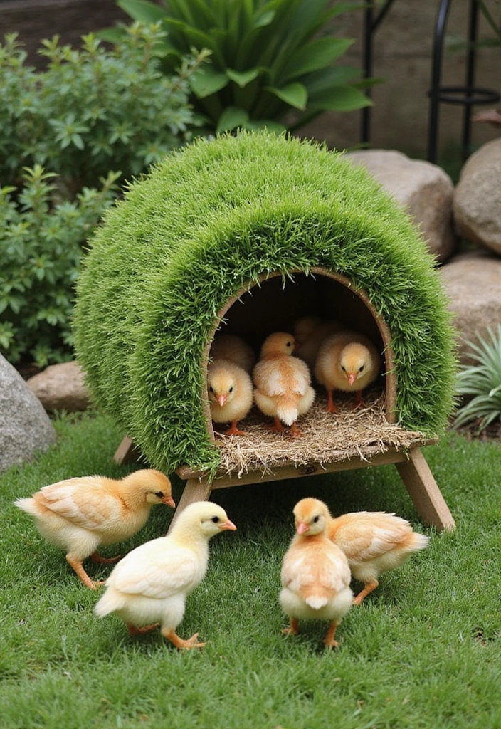 30+ DIY Brooder Box Ideas For Creative Pet Projects - 25. Portable Grassy Brooder