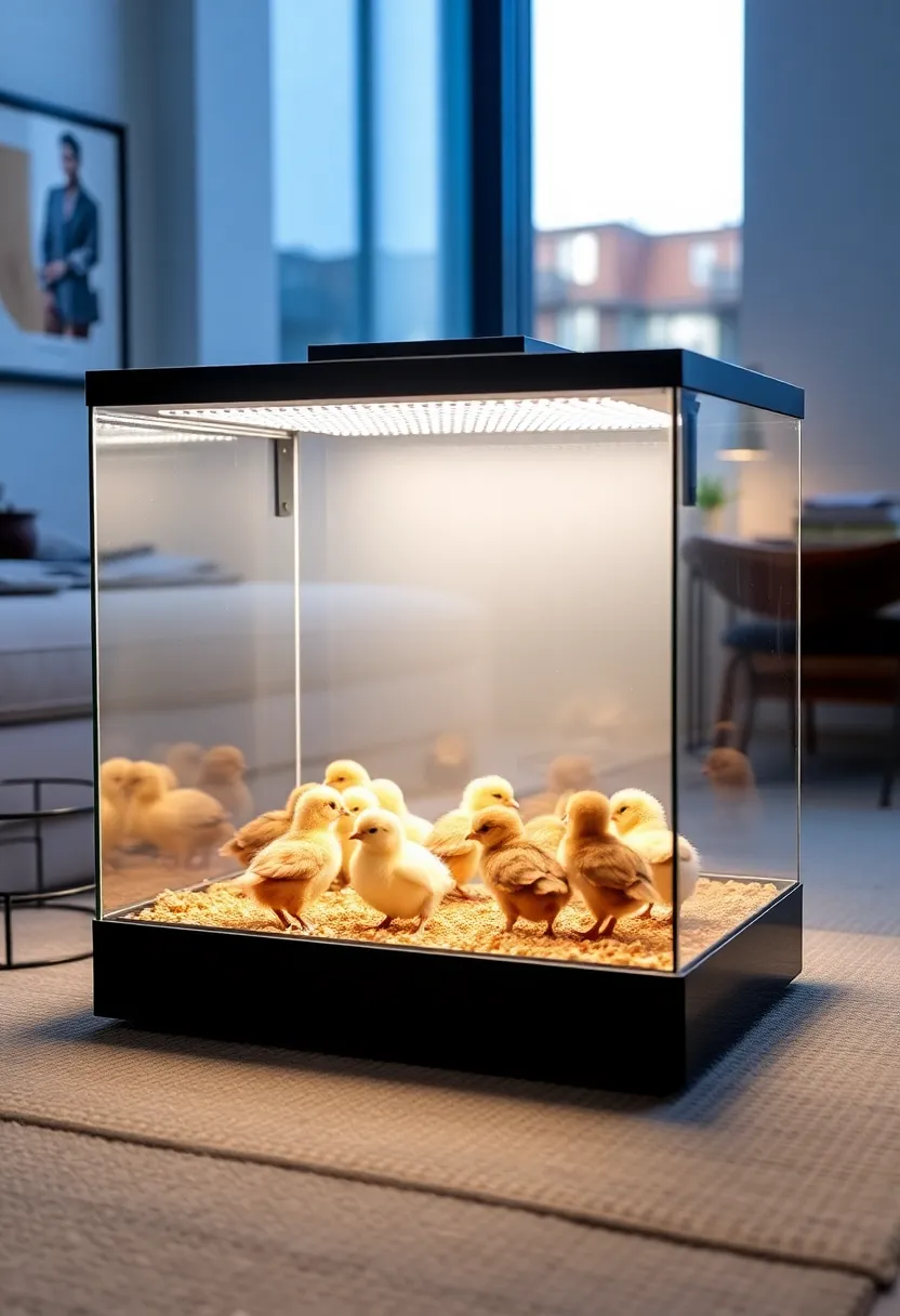 30+ DIY Brooder Box Ideas For Creative Pet Projects - 27. Elegant Glass Brooder