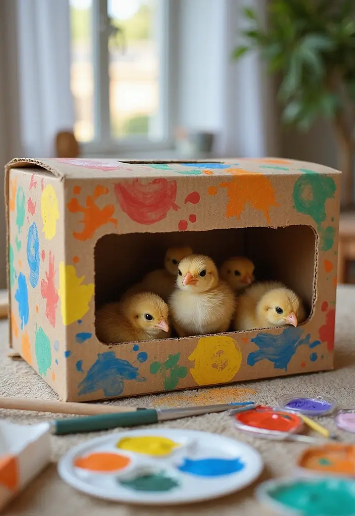 30+ DIY Brooder Box Ideas For Creative Pet Projects - 3. Eco-Friendly Cardboard Brooder