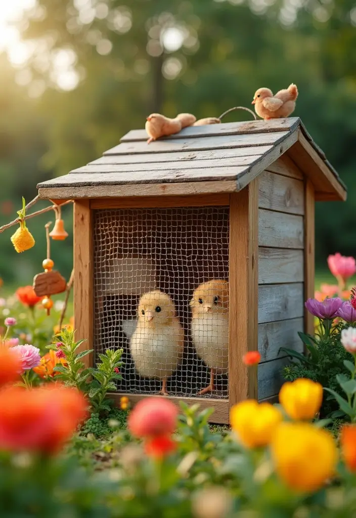 30+ DIY Brooder Box Ideas For Creative Pet Projects - 5. Wire Mesh and Wooden Frame Brooder