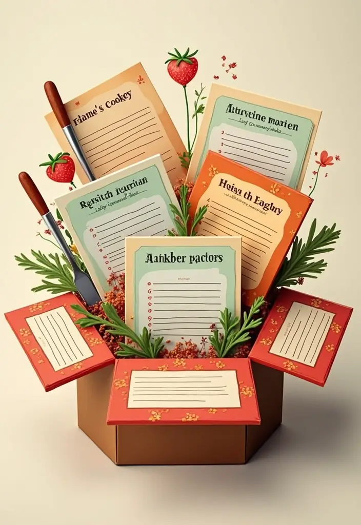 30+ DIY Explosion Box Ideas That Surprise and Delight Recipients - 11. Personalized Recipe Box