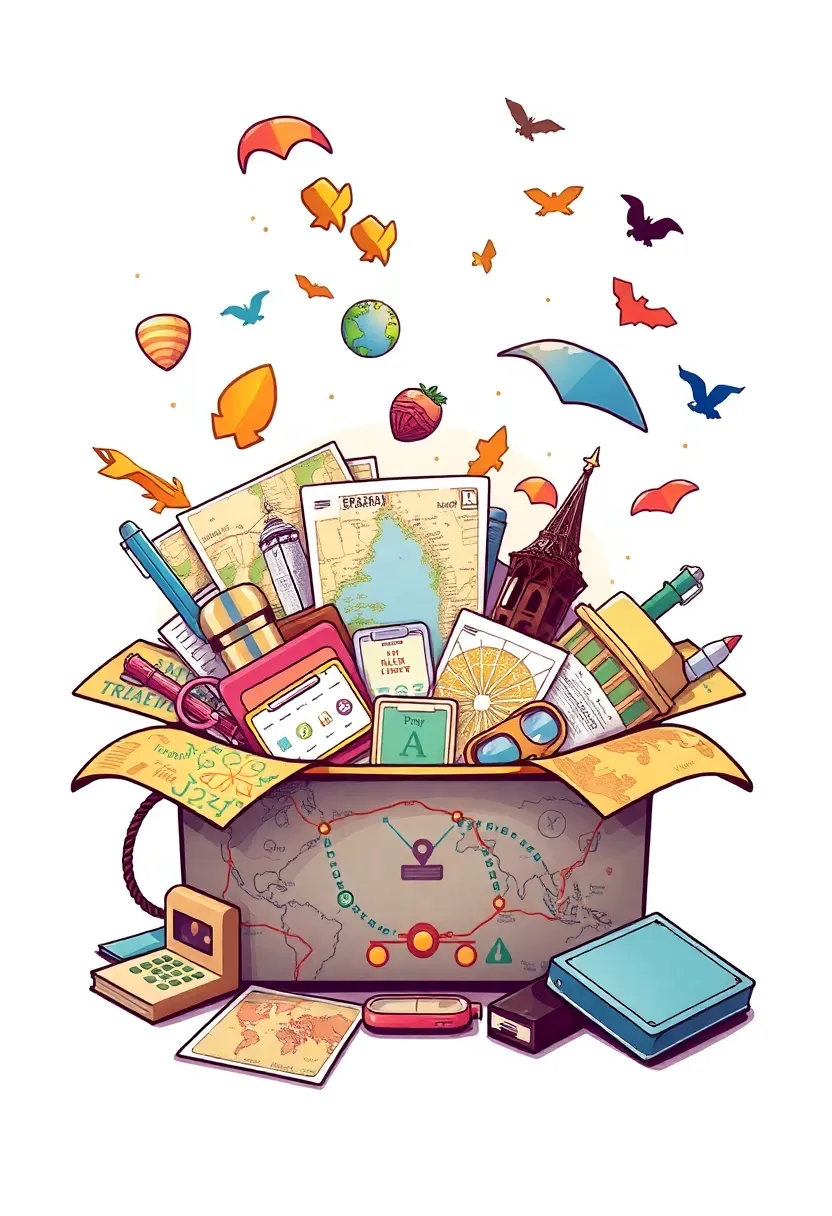 30+ DIY Explosion Box Ideas That Surprise and Delight Recipients - 28. Travel Adventure Planning Box