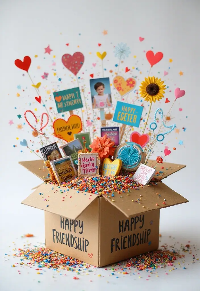 30+ DIY Explosion Box Ideas That Surprise and Delight Recipients - 7. Friendship Explosion Box