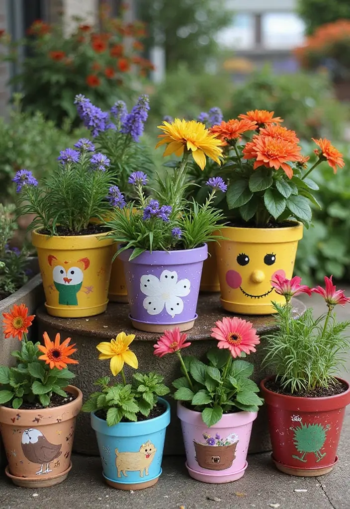 30+ DIY Flower Pot Decoration Ideas That Bring Life and Style to Plants - 17. Seasonal Decor Pots