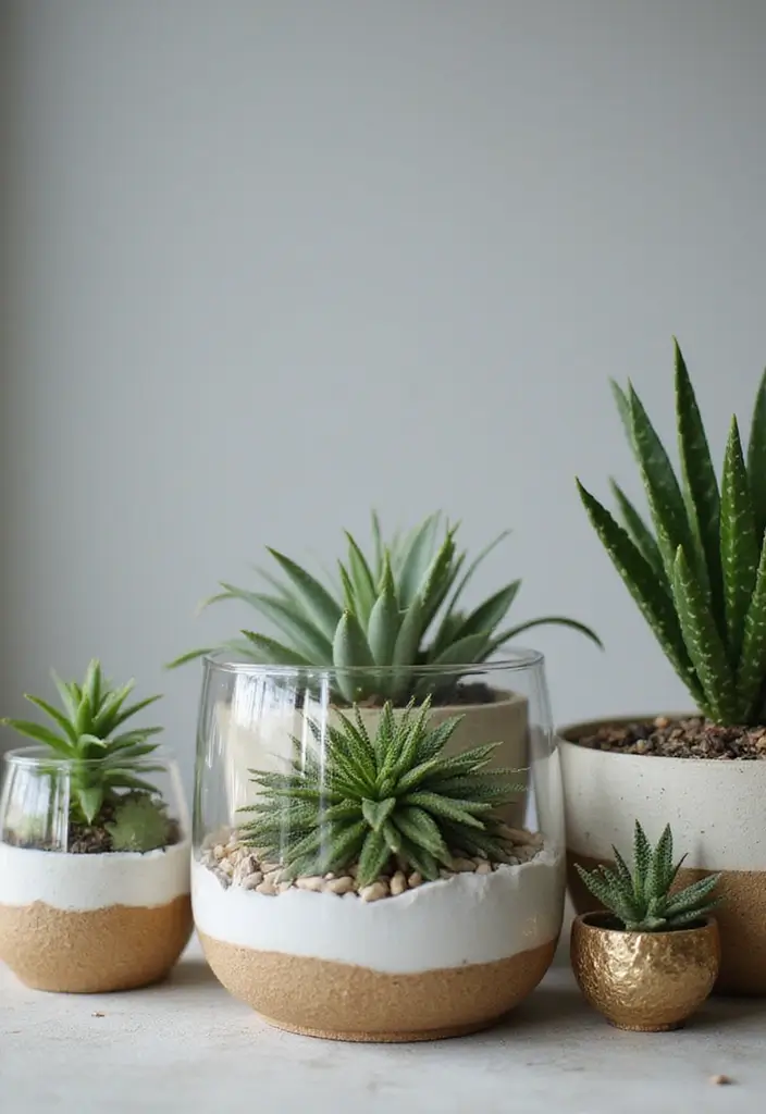 30+ DIY Flower Pot Decoration Ideas That Bring Life and Style to Plants - 18. Terrarium Pots