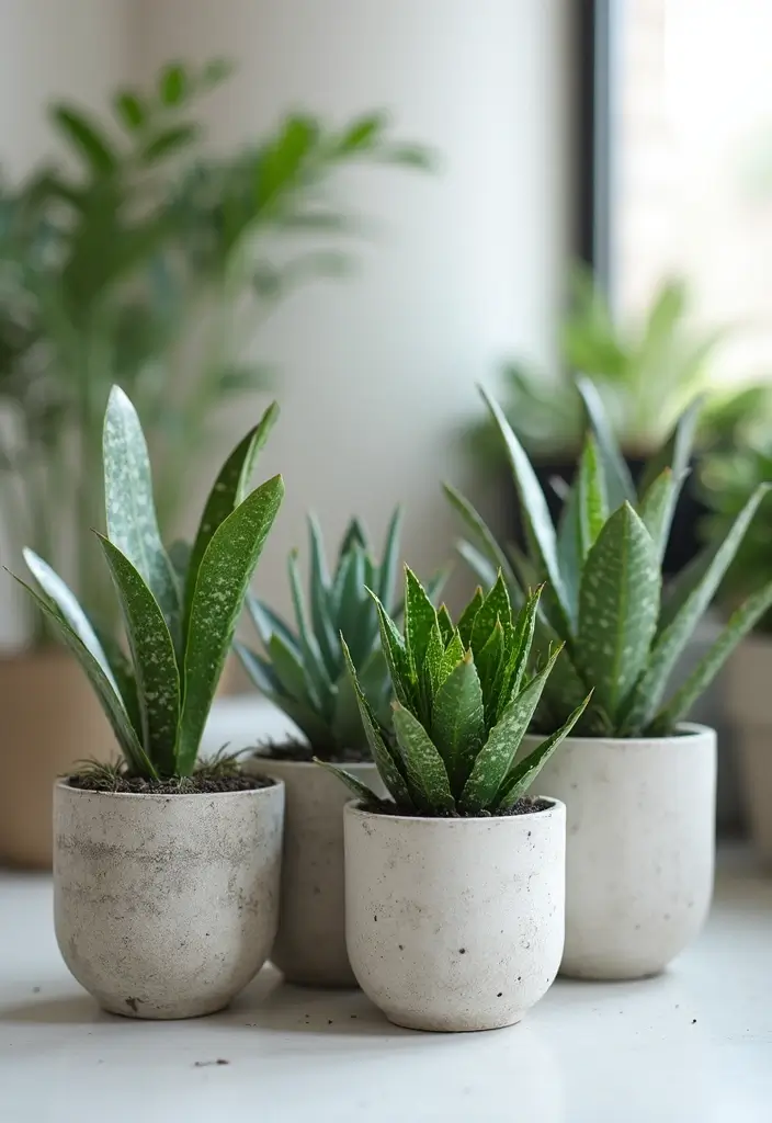 30+ DIY Flower Pot Decoration Ideas That Bring Life and Style to Plants - 25. DIY Faux Concrete Pots