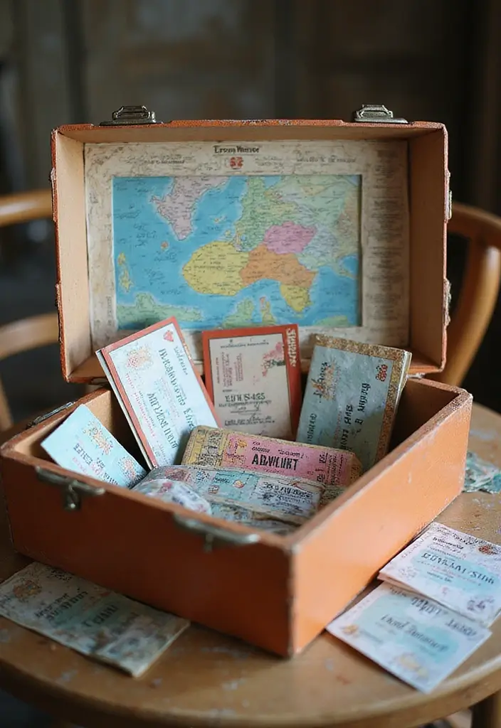 30+ DIY Memory Box Ideas That Keep Treasured Moments Safe - 15. Adventure Memory Box