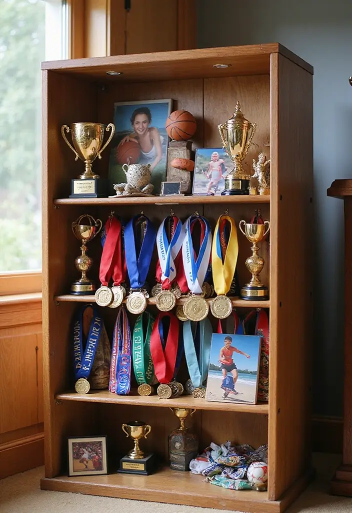 30+ DIY Memory Box Ideas That Keep Treasured Moments Safe - 20. Kid's Sports Achievement Box