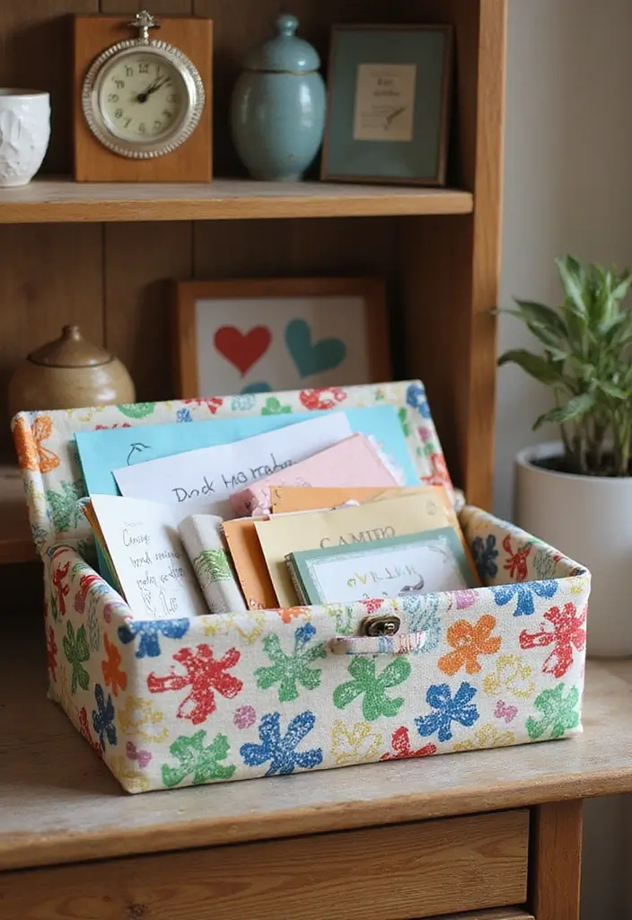 30+ DIY Memory Box Ideas That Keep Treasured Moments Safe - 3. Fabric-Covered Keepsake Box
