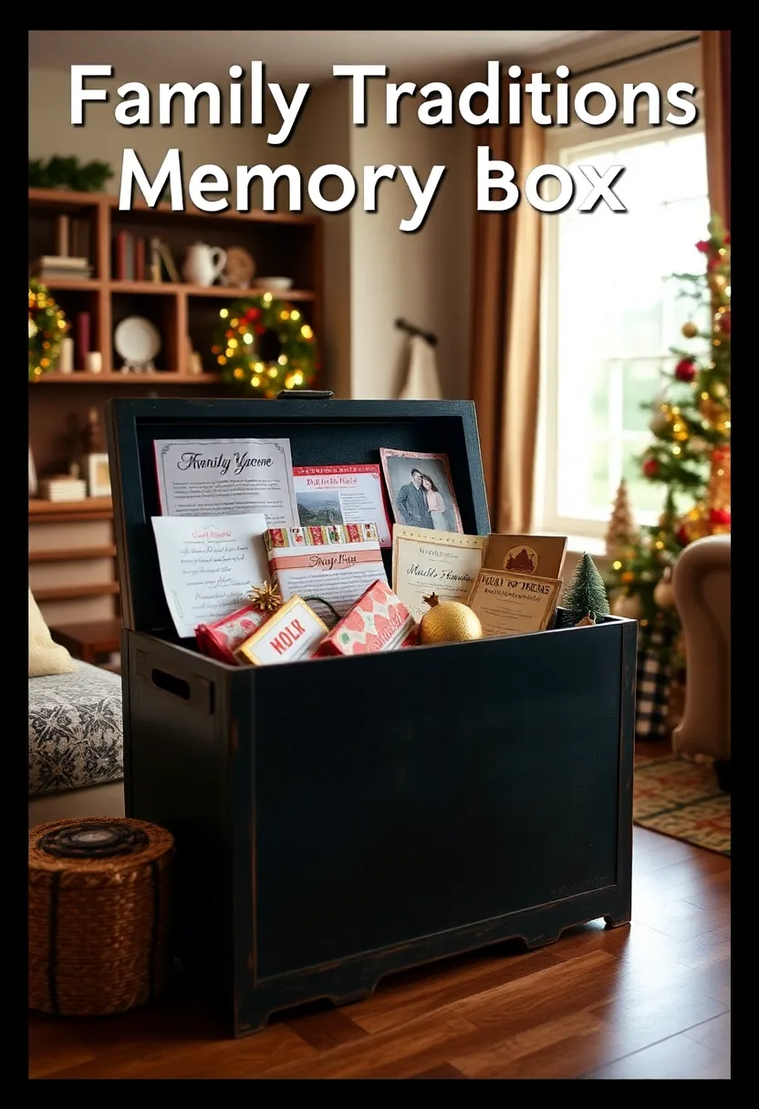 30+ DIY Memory Box Ideas That Keep Treasured Moments Safe - 30. Family Traditions Memory Box