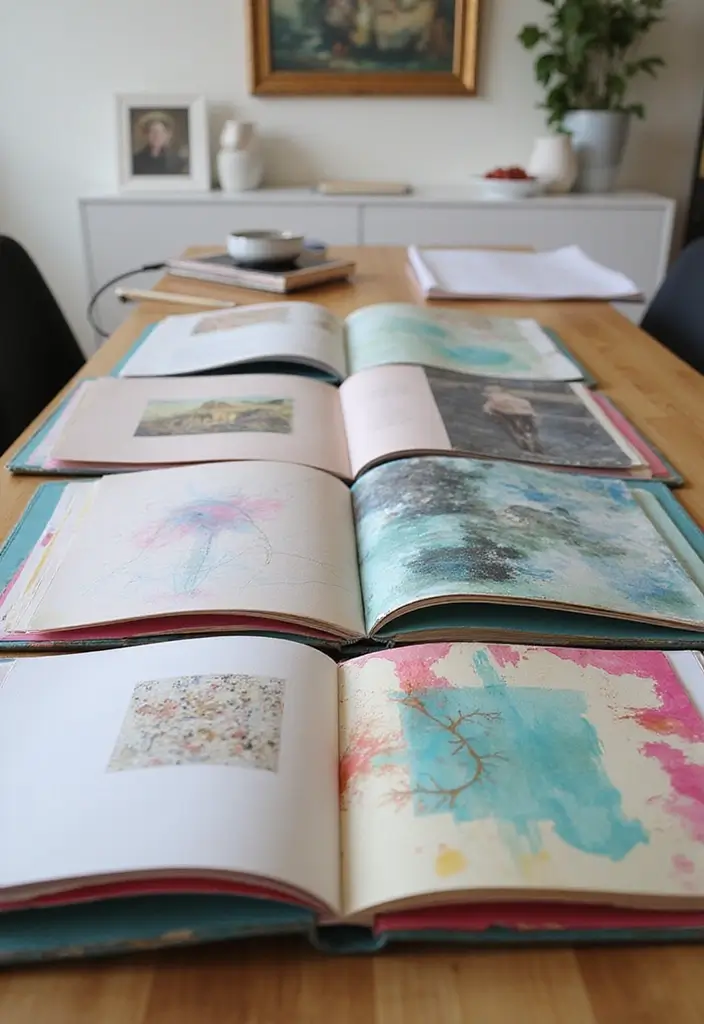 30+ DIY Memory Box Ideas That Keep Treasured Moments Safe - 5. Personalized Art Portfolio