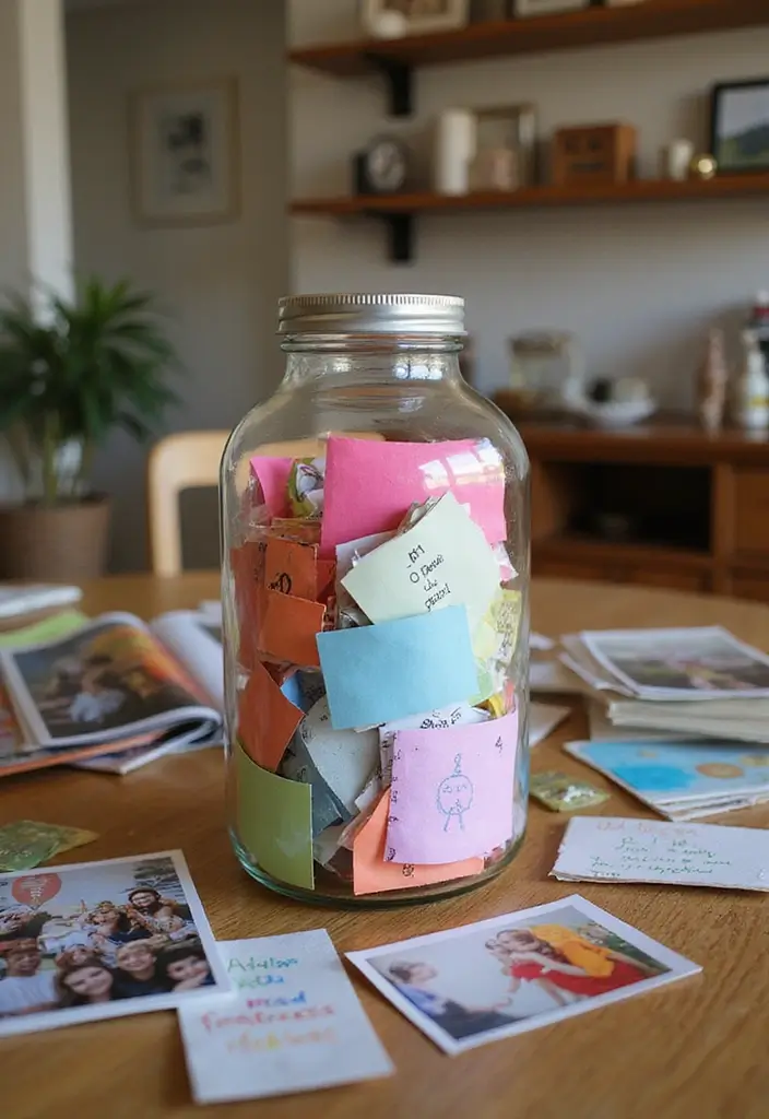 30+ DIY Memory Box Ideas That Keep Treasured Moments Safe - 6. Memory Jar