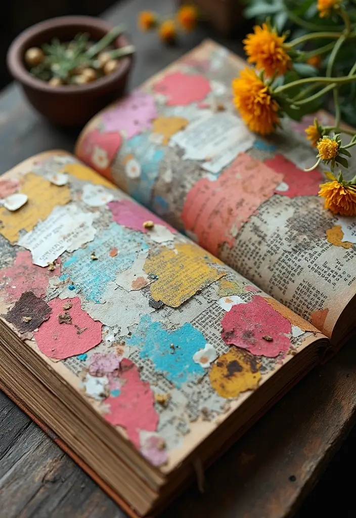 30+ DIY Pregnancy Journal Ideas That Capture Memories Beautifully - 1. Eco-Friendly Scrapbook Journal
