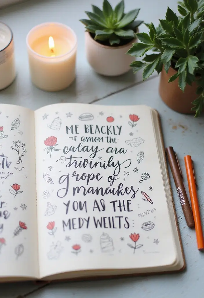 30+ DIY Pregnancy Journal Ideas That Capture Memories Beautifully - 12. Inspirational Quotes Journal