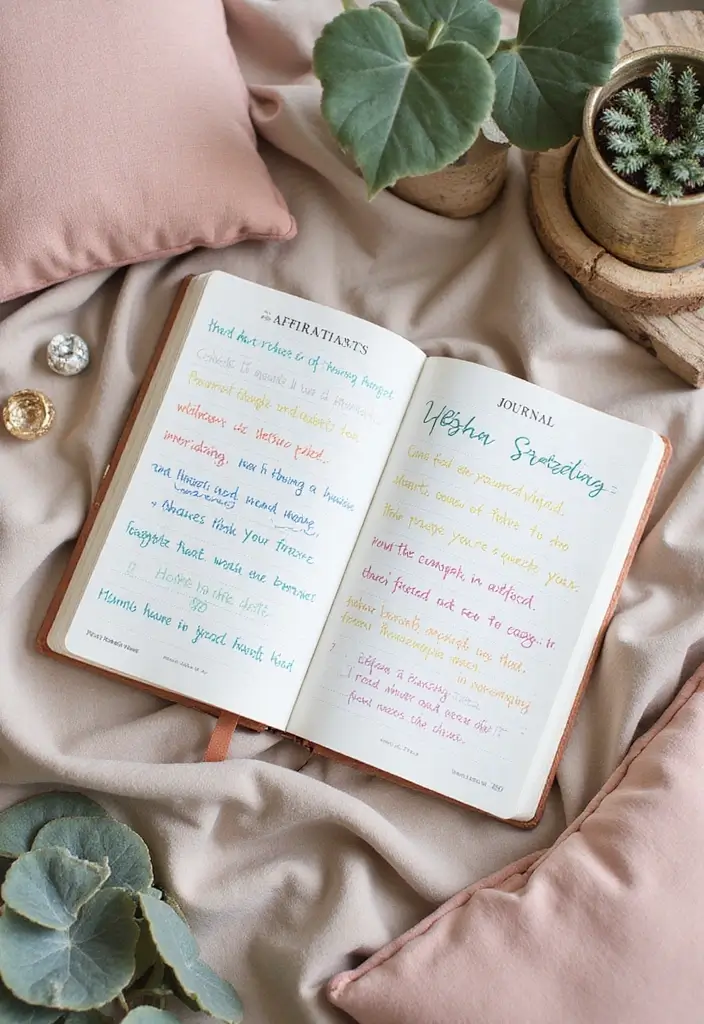 30+ DIY Pregnancy Journal Ideas That Capture Memories Beautifully - 14. Personalized Affirmations Journal