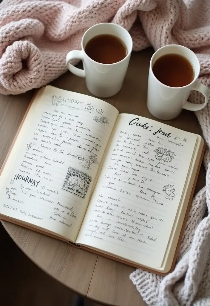 30+ DIY Pregnancy Journal Ideas That Capture Memories Beautifully - 15. Collaborative Journal with Partner