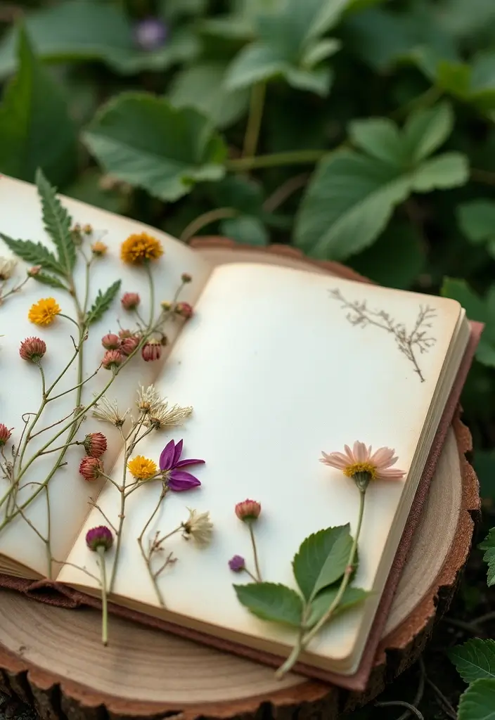 30+ DIY Pregnancy Journal Ideas That Capture Memories Beautifully - 2. Nature-Inspired Journal